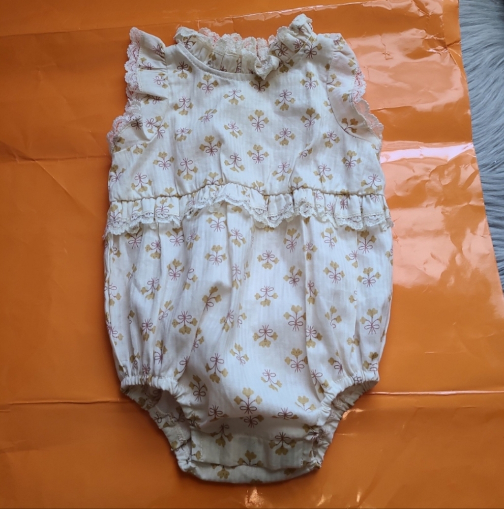 Noralee By Rylee+Cru Baby Girl Floral Print Bodysuit